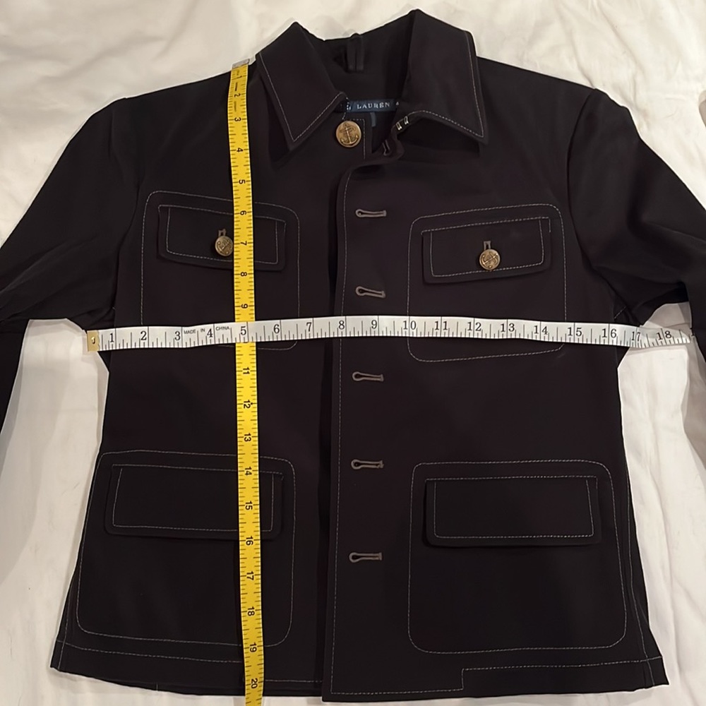 Women's Ralph Lauren Cotton Jacket / Navy / Size 4 - Picture 8 of 10